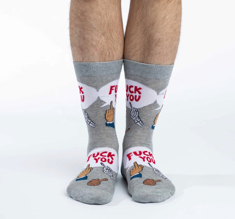 Fuck You Men's Crew Socks