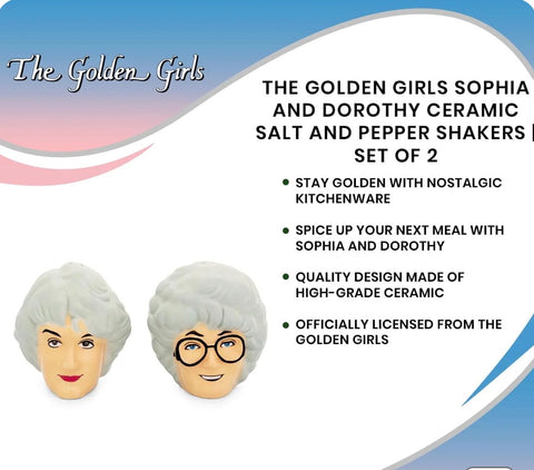 Golden Girls Dorothy & Sophia Salt & Pepper