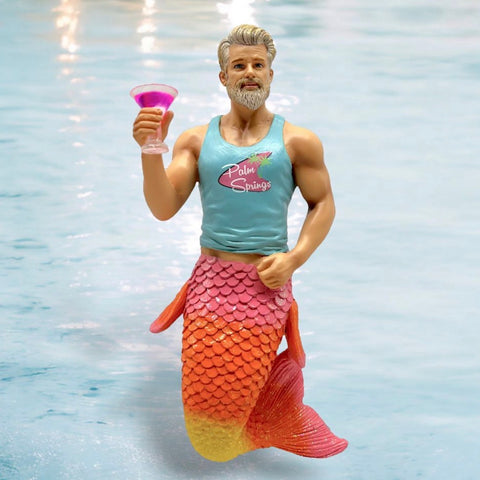Palm Springs Merman Ornament