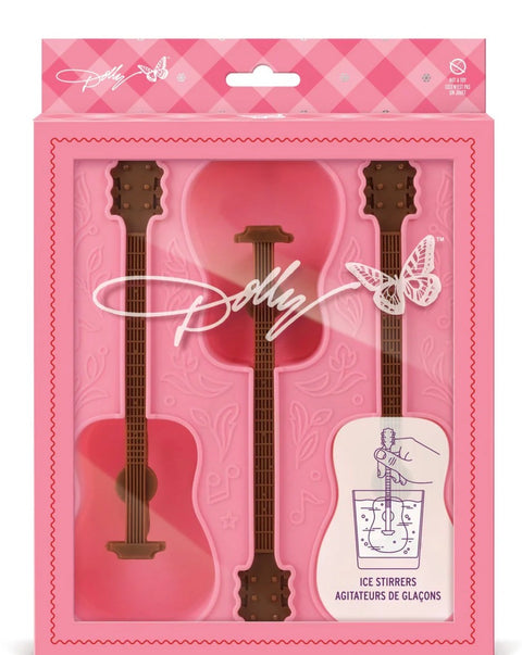 Dolly Parton Guitar Ice Stirrers