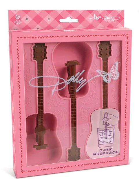 Dolly Parton Guitar Ice Stirrers