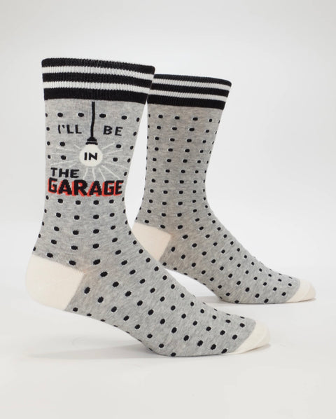 Blue Q Mens Socks I'll Be In Garage