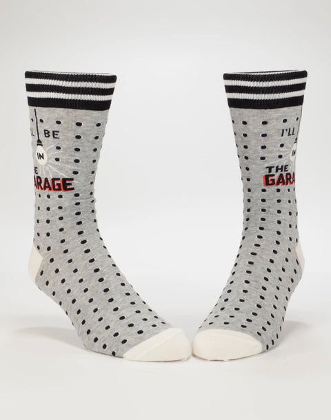 Blue Q Mens Socks I'll Be In Garage