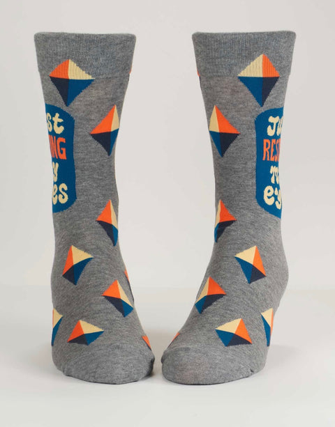 Blue Q Mens Socks Resting My Eyes