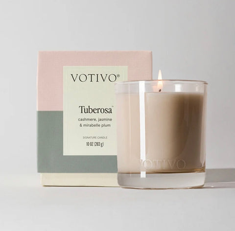 Tuberosa Votivo Candle 10 oz New Packaging