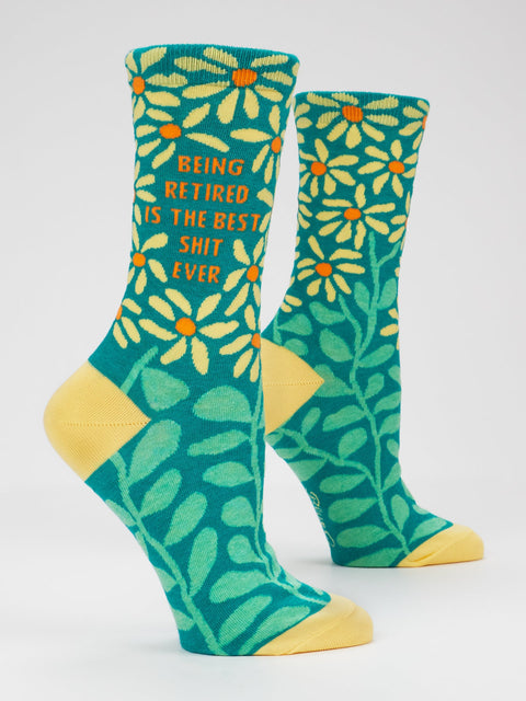 "Retired is Best Shit" Women's Socks