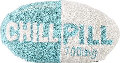 Peking Handicraft Chill Pill Hook Pillow, Standard, Turquoise