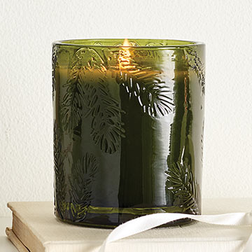 Thymes Frasier Fir Green Glass Candle 6.5oz