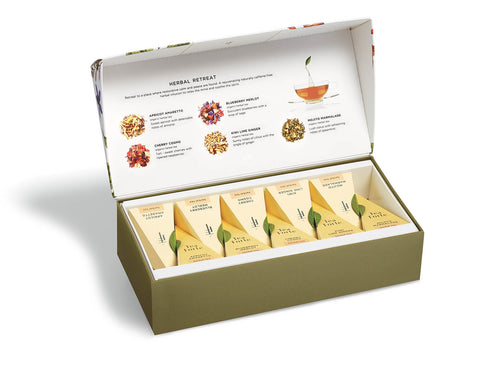 Tea Forte "Herbal Retreat" Petite 10 Tea Assortment Box