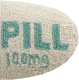 Peking Handicraft Chill Pill Hook Pillow, Standard, Turquoise