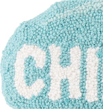 Peking Handicraft Chill Pill Hook Pillow, Standard, Turquoise